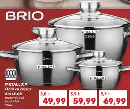Kaufland METALLICA Oală cu capac din sticlă Ofertă