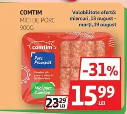 Auchan COMTIM Mici de porc Ofertă