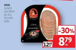 Auchan SISSI Şuncă din piept de pui feliată Ofertă