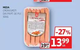 Auchan MEDA Crenvurști din piept de pui Ofertă
