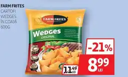Auchan FARM FRITES Cartofi wedges în coajă Ofertă