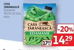 Auchan CASA ŢĂRĂNEASCĂ Edamame păstăi de soia Ofertă
