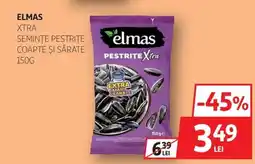 Auchan ELMAS Xtra seminţe pestrite coapte şi sărate Ofertă