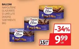 Auchan BALCONI Napolitane glazurate și umplute Ofertă