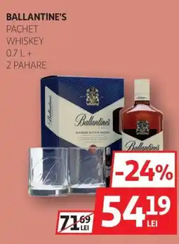 Auchan BALLANTINE'S Pachet whiskey Ofertă