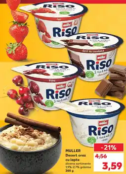 Kaufland MULLER Desert orez cu lapte Ofertă