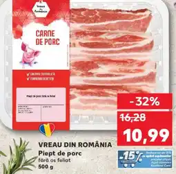 Kaufland VREAU DIN ROMÂNIA Piept de porc Ofertă
