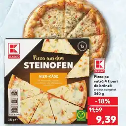 Kaufland Pizza pe vatră 4 tipuri de brânză Ofertă