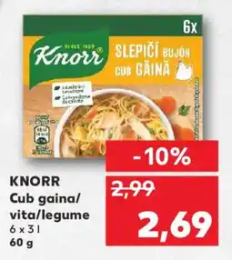 Kaufland KNORR Cub gaina/ vita/legume Ofertă