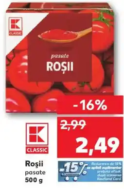 Kaufland Roşii pasate Ofertă