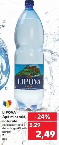 Kaufland LIPOVA Apă minerală naturală Ofertă