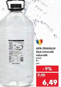 Kaufland APA CRAIULUI Apă minerală naturală Ofertă