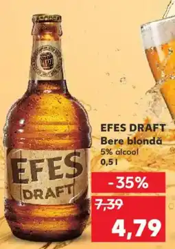 Kaufland EFES DRAFT Bere blondă Ofertă