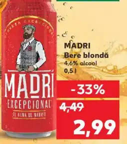 Kaufland MADRI Bere blondă Ofertă