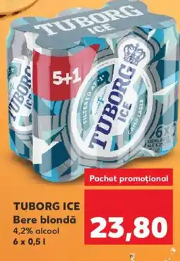 Kaufland TUBORG ICE Bere blondǎ Ofertă