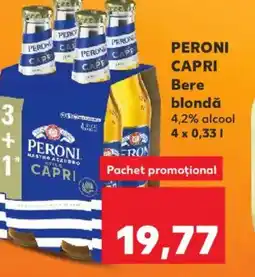Kaufland PERONI CAPRI Bere blondă Ofertă