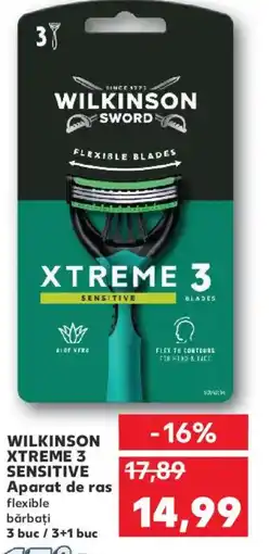 Kaufland WILKINSON XTREME 3 SENSITIVE Aparat de ras Ofertă