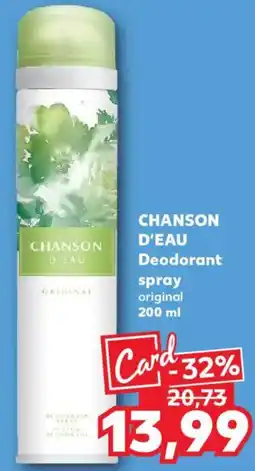 Kaufland CHANSON D'EAU Deodorant spray original Ofertă