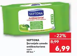 Kaufland SEPTONA Şerveţele umede antibacteriene Ofertă