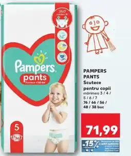 Kaufland PAMPERS PANTS Scutece pentru copii Ofertă