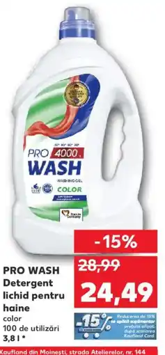 Kaufland PRO WASH Detergent lichid pentru haine Ofertă