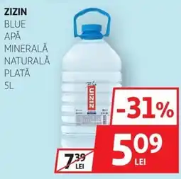 Auchan ZIZIN Blue apă minerală naturală plată Ofertă