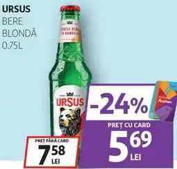 Auchan URSUS Bere blondă Ofertă
