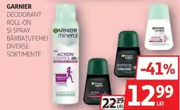 Auchan Garnier deodorant roll-on bărbaţi/femei Ofertă
