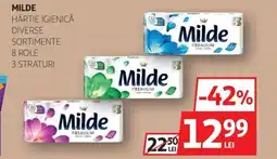 Auchan MILDE Hârtie igienică Ofertă