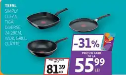 Auchan Tefal simply clean tigăi Ofertă