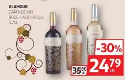 Auchan GLAMOUR Gama de vin roze / alb/roşu Ofertă