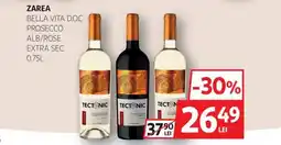 Auchan ZAREA Bella vita d.o.c prosecco alb/rose extra sec Ofertă