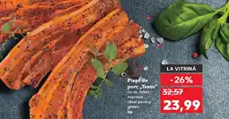 Kaufland Piept de porc „Texas" cu os, feliat, marinat Ofertă