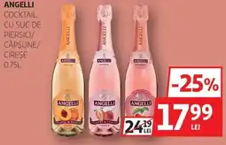 Auchan Angelli cocktail cu suc de piersici/ căpşune/ cireşe Ofertă