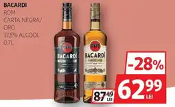Auchan Bacardi rom carta negra/ oro Ofertă