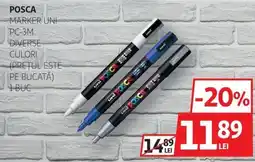 Auchan Posca marker uni pc-3M Ofertă