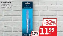 Auchan Schneider stilou voice +2 rezerve Ofertă
