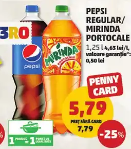Penny Pepsi regular/ mirinda portocale Ofertă