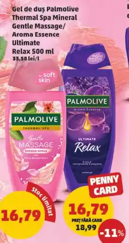 Penny Gel de dus Palmolive Thermal Spa Mineral Gentle Massage/ Aroma Essence Ultimate Relax Ofertă