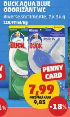 Penny Duck aqua blue odorizant wc Ofertă