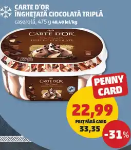 Penny Carte d'or înghețată ciocolată triplă Ofertă