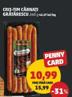 Penny Cris-tim cârnați grătărescu Ofertă