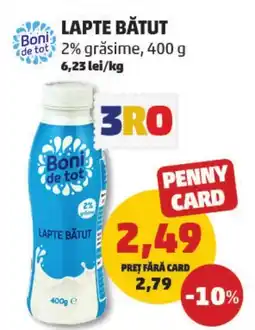Penny Lapte bătut 2% grăsime Ofertă