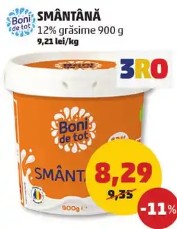 Penny Smântână 12% grăsime Ofertă