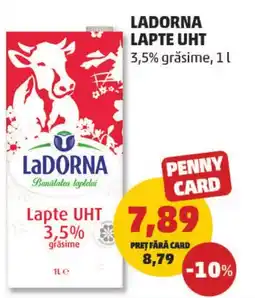 Penny Ladorna lapte uht 3,5% grăsime Ofertă