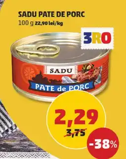 Penny Sadu pate de porc Ofertă