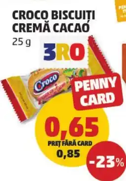 Penny Croco biscuiti cremă cacao Ofertă