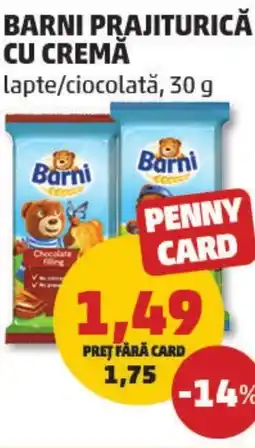 Penny Barni prajiturică cu cremă lapte/ciocolată Ofertă