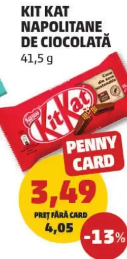 Penny Kit kat napolitane de ciocolată Ofertă