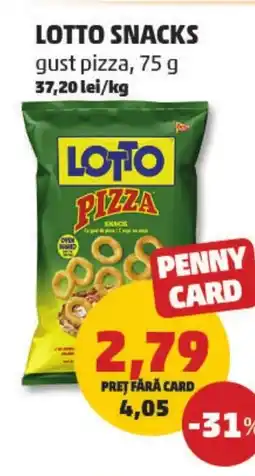Penny Lotto snacks gust pizza Ofertă
